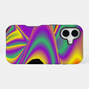 Coque iPhone 16 La Magie des Couleurs Abstrait 3D Rainbowart