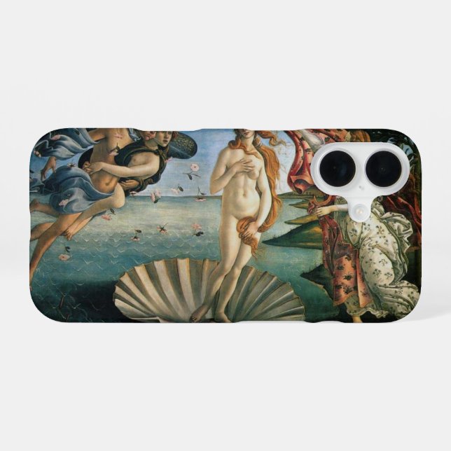 Coque iPhone 16 La Naissance de Vénus de Botticelli (Verso Horizontal)