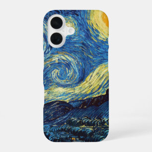 Coque iPhone 16 La nuit étoilée par Vincent Van Gogh