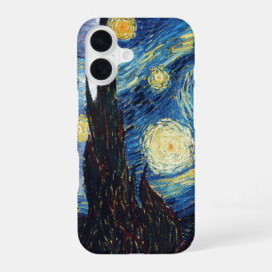 Coque iPhone 16 La nuit étoilée par Vincent Van Gogh