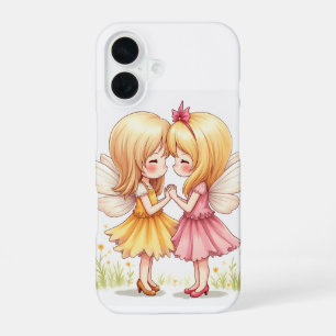 Coque iPhone 16 La paire de fées d'amour iPhone 16 Coques