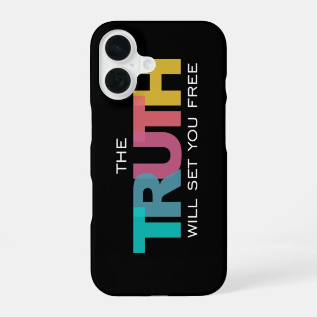 Coque iPhone 16 La Vérité vous rendra libres (Verso)