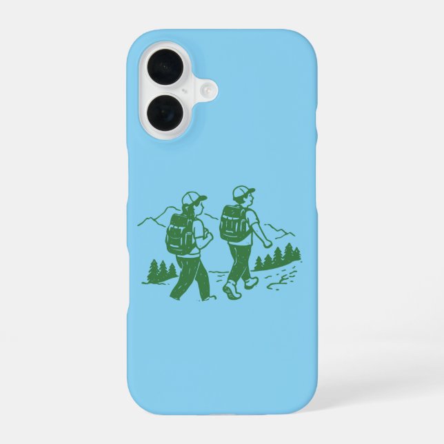 Coque iPhone 16 La vie du camp de cyclisme (Verso)