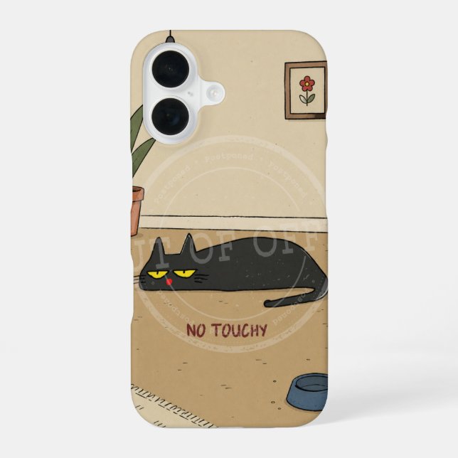 Coque iPhone 16 La Zone "Ne Touchez Pas" (Verso)