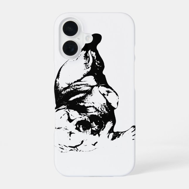 Coque iPhone 16 Laboratoire minimal : Big Yawn (Verso)