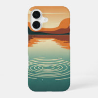 Lac vintage avec ondulations douces
