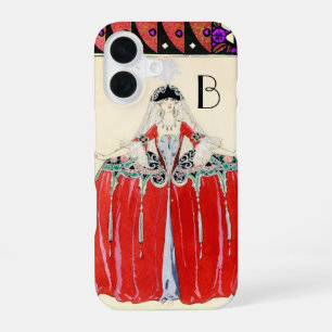 COQUE iPhone 16 LADY EN ROUGE, MODE DE BEAUTÉ COSTUME CONCEPTION M