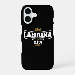 Coque iPhone 16 Lahaina Maui Ancre de bateau vintage Drapeau 1795