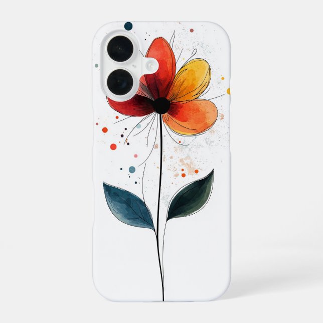 Coque iPhone 16 L'amour en fleurs (Verso)