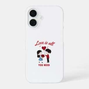 Coque iPhone 16 L'amour est tout ce dont vous avez besoin