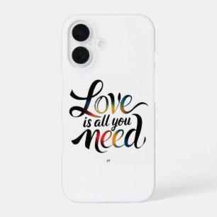Coque iPhone 16 L'amour est tout ce dont vous avez besoin - Chaleu