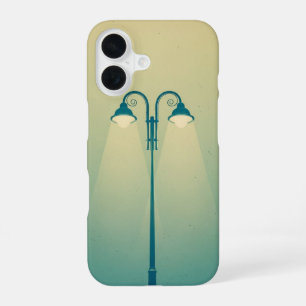 Coque iPhone 16 Lampe de rue double vintage