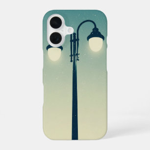 Coque iPhone 16 Lampe de rue double vintage