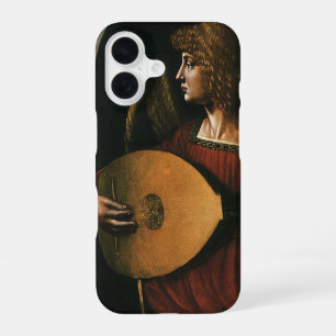 Coque iPhone 16 L'ange en rouge jouant du luth de Léonard de Vinci