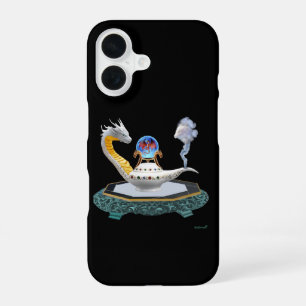 Coque iPhone 16 Lanterne Magique en Céramique de Dragon de Fantais