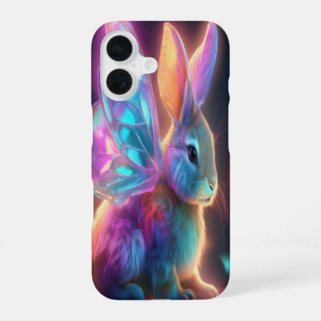 Coque iPhone 16 Lapin de cristal (Verso)