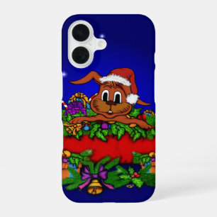 Coque iPhone 16 Lapin de Noël