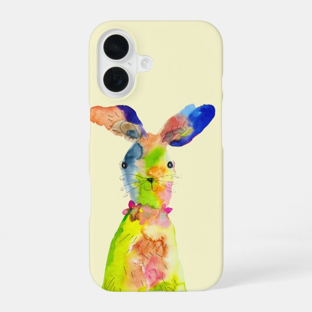Coque iPhone 16 Lapin de Pâques mignon  (Verso)