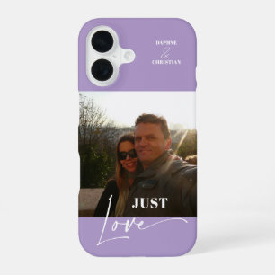 Coque iPhone 16 Lavande colorée photo moderne