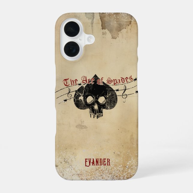 Coque iPhone 16 Le boîtier iPhone Case-Mate Ace of Spades (Verso)