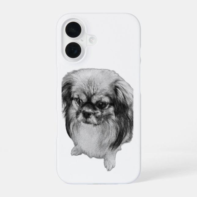 Coque iPhone 16 Le Chien Vigilant (Verso)