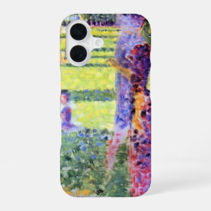 Coque iPhone 16 Le Couple de Georges Seurat, Pointillisme Vintage