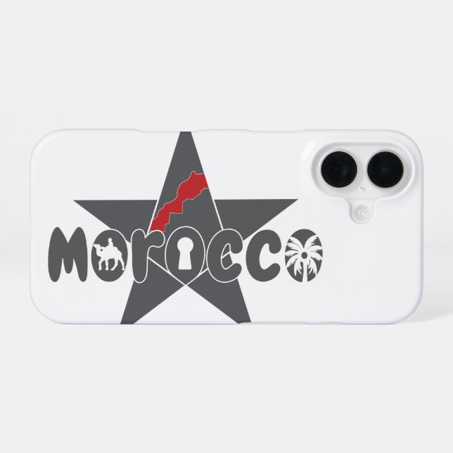 Coque iPhone 16 Le Maroc est un patrimoine digne de fierté (Verso Horizontal)