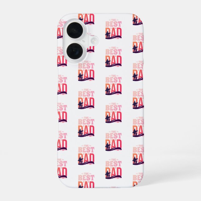 Coque iPhone 16 Le Meilleur Papa du Monde (Verso)