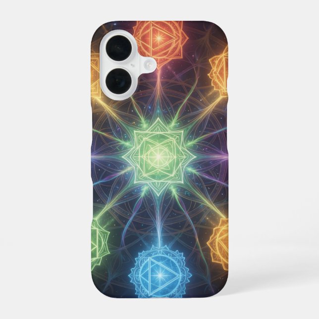 Coque iPhone 16 Les 7 Chakras (Verso)