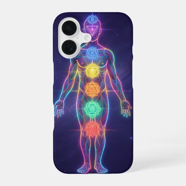 Coque iPhone 16 Les 7 Chakras´2 (Verso)