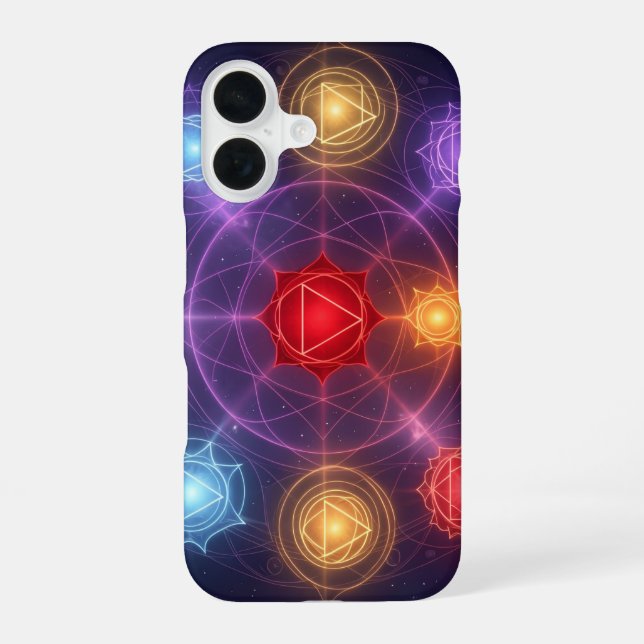 Coque iPhone 16 Les 7 Chakras´3 (Verso)