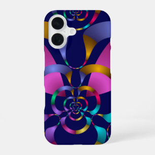 Coque iPhone 16 Les années 70 de Motif géométrique Abstrait coloré