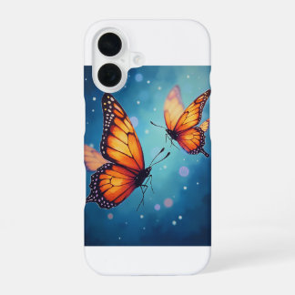 Coque iPhone 16 Les coques de téléphone iPhone 16 papillon brillan