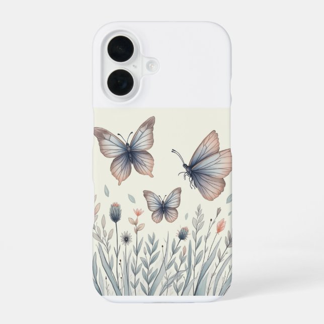 Coque iPhone 16 Les coques iPhone 16 papillon (Verso)