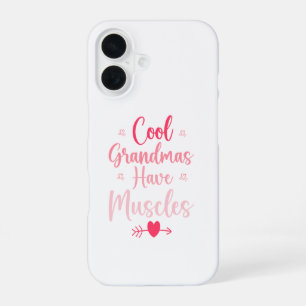 Coque iPhone 16 Les grands-mères cool ont des muscles