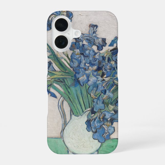 Coque iPhone 16 Les Iris de Vincent van Gogh : (Verso)
