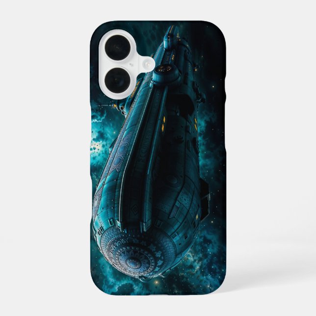 Coque iPhone 16 L'espoir d'Aurora, voyage cosmique par Xzendor7 (Verso)