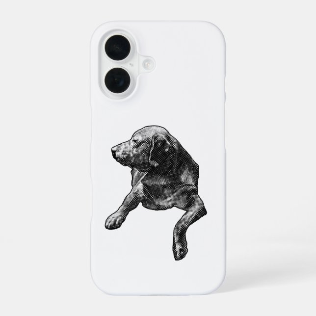 Coque iPhone 16 Letterbox Glow, Labo pointillé Focus (Verso)