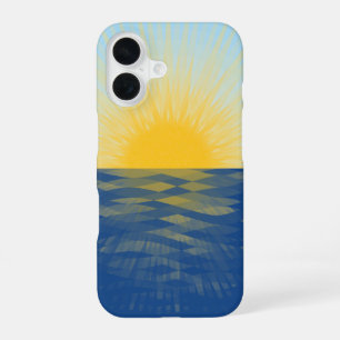 Coque iPhone 16 Lever du soleil sur l'océan Nouveaux Débuts