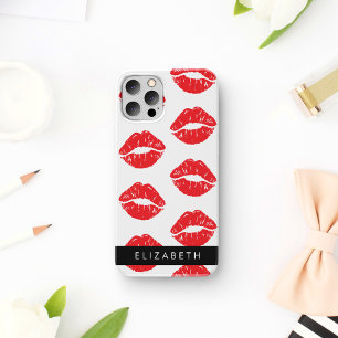 Coque iPhone 16 Lèvres Rouges, Rouge à Lèvres, Motif De Lèvres, Vo