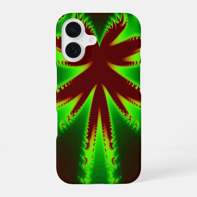Coque iPhone 16 Libellule en flammes (Verso)