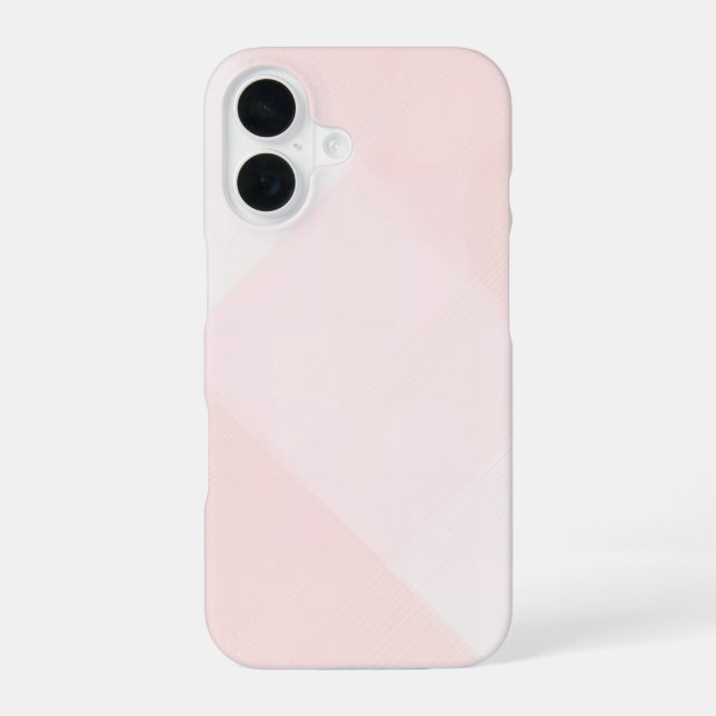Coque iPhone 16 Light Pink Geometric Minimal iPhone Case (Verso)
