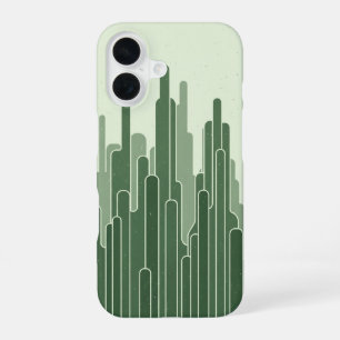 Coque iPhone 16 Lignes de forêt vintage