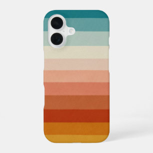 Coque iPhone 16 Lignes Rétro Superposées Douces