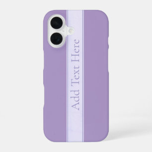 Coque iPhone 16 Lila clair élégant personnalisable