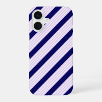 Lilac et rayures blanches motif avec bleu marine