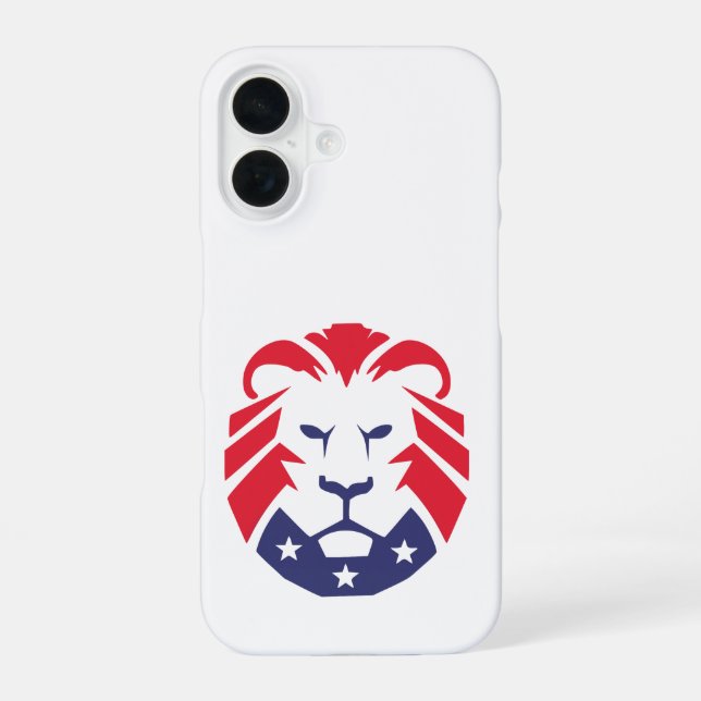 Coque iPhone 16 Lion de cas téléphoniques de patriotes (Verso)