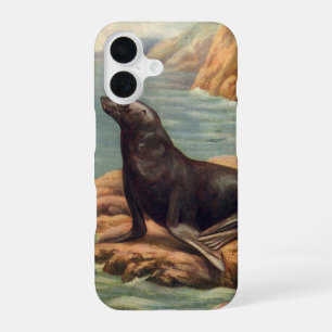 Coque iPhone 16 Lion de mer au bord de la mer, mammifères marins v
