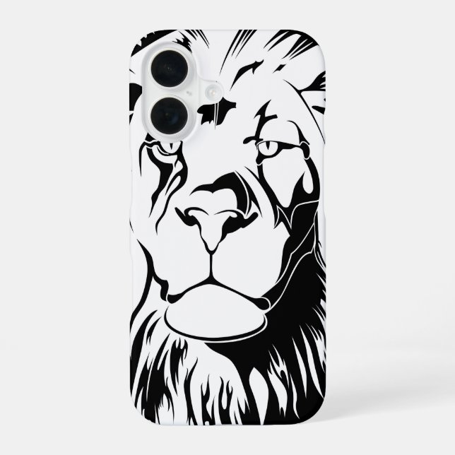 Coque iPhone 16 Lion Tribal 002 (Verso)