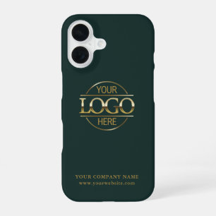 Coque iPhone 16 Logo de société d'entreprise minimal personnalisé